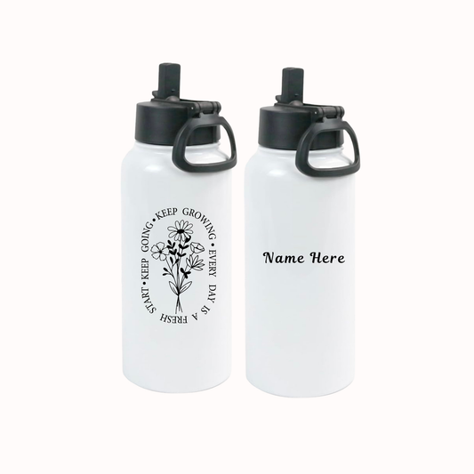 Water Bottle with Spout-Motivational