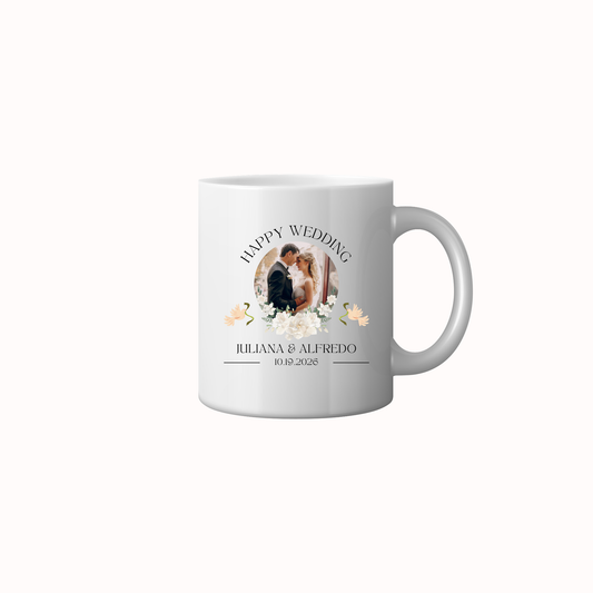 Happy Wedding Ceramic Mug