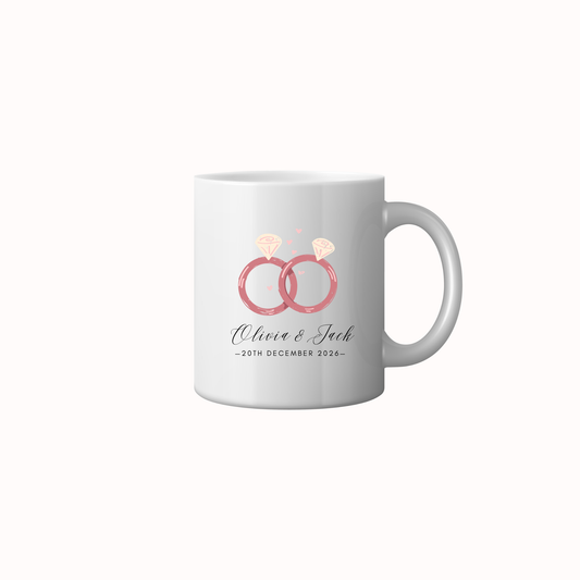 Wedding Save The Date Ceramic Mug