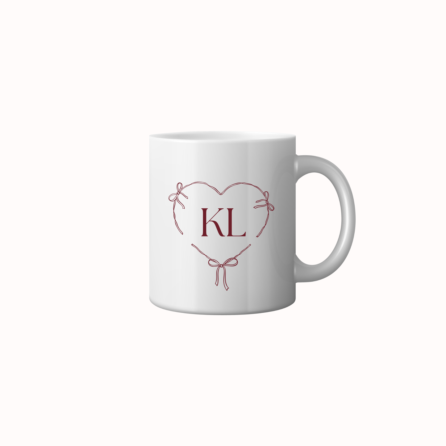 Monogrammed Mug- Bows