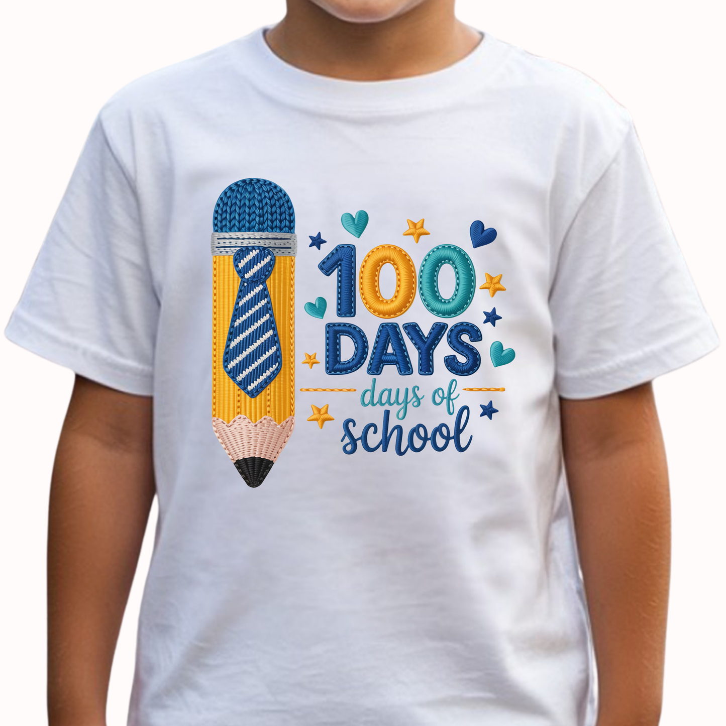100 Days of School Boys Cotton T-Shirt