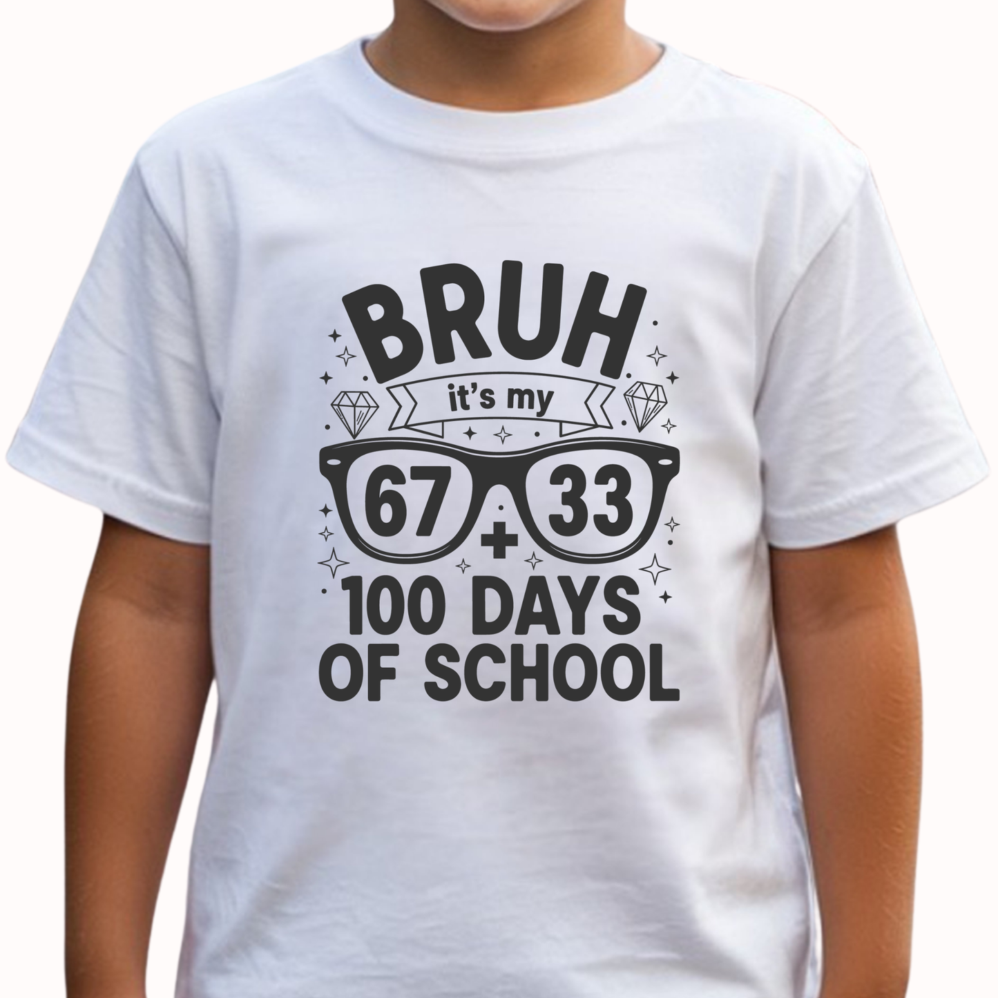 100 Days of School Boys Cotton T-Shirt