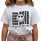 100 Days of School Girls Cotton T-Shirt