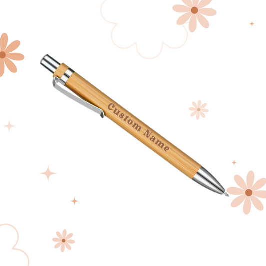 Wooden Pen Laser Engraved