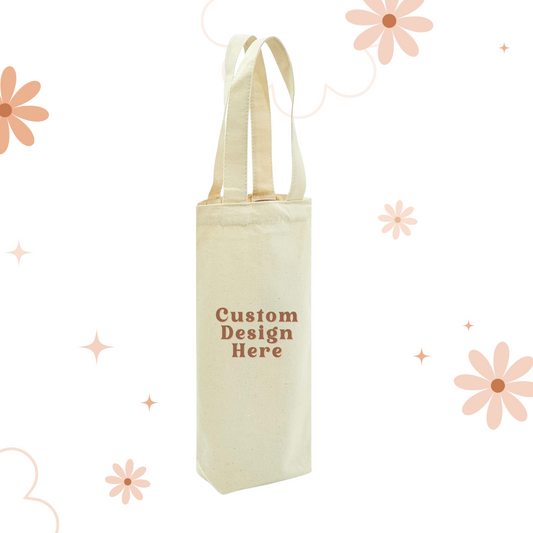 Canvas Wine Tote Bag